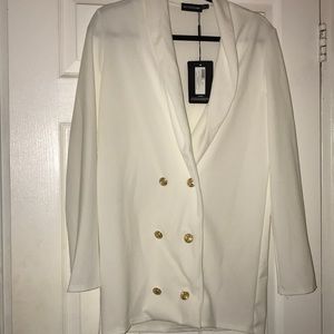 White blazer dress